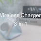 Chargeur magnétique sans fil pliable 3 en 1